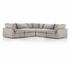 Stevie 5Pc Laf Sectional Sofa In Flannel by FOUR HANDS