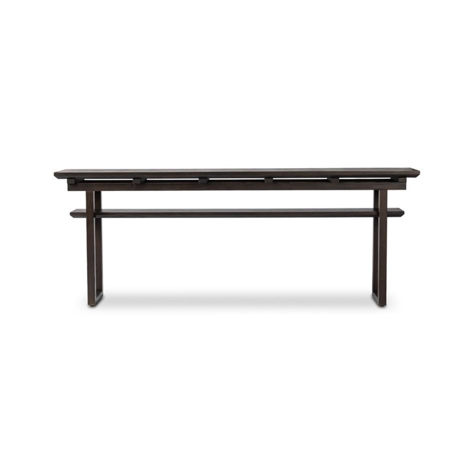 Naiya Console Table In Cocoa Oak And Cocoa Oak Veneer by Four Hands
