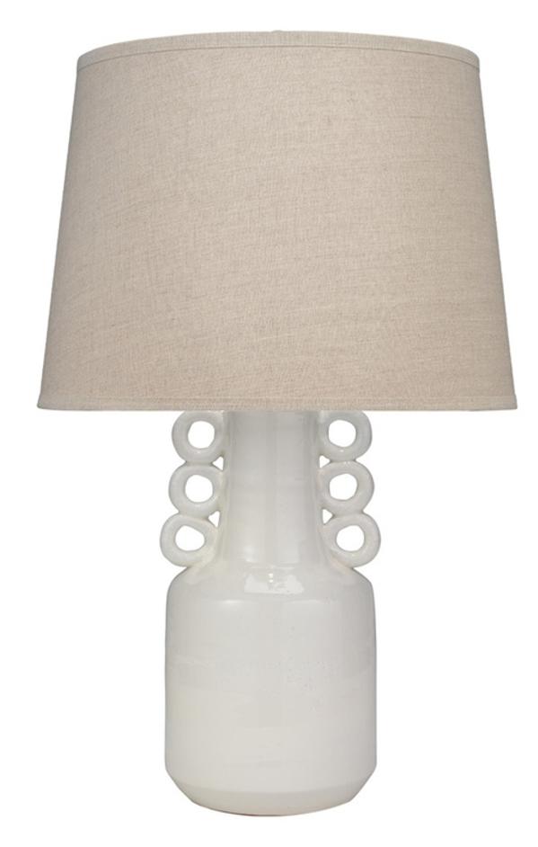 Circus Ceramic Table Lamp with Linen Shade by Jamie Young