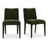 Calla Dining Chair Green Velvet - Set Of Two by Moes Home