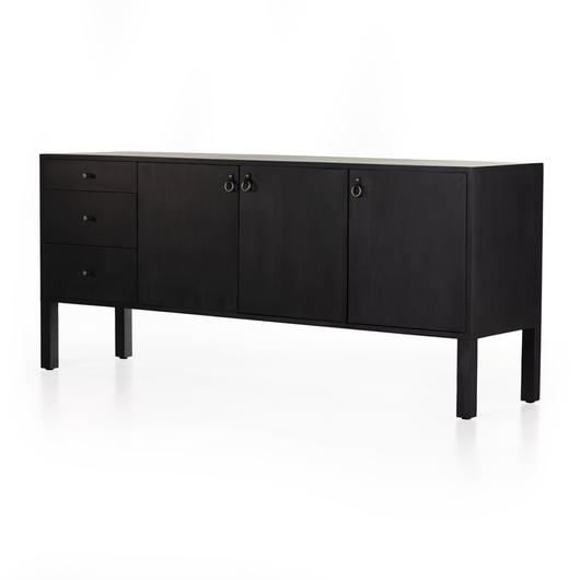 Isador Sideboard In Black Wash Poplar by FOUR HANDS