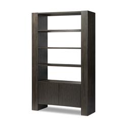 Fisher Bookcase - Smoked Black Veneer by Four Hands