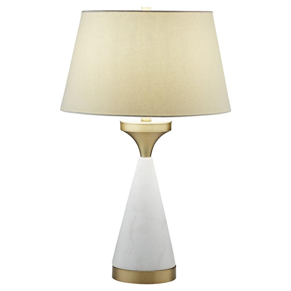 Solid Snow Table Lamp in White by Cyan Design
