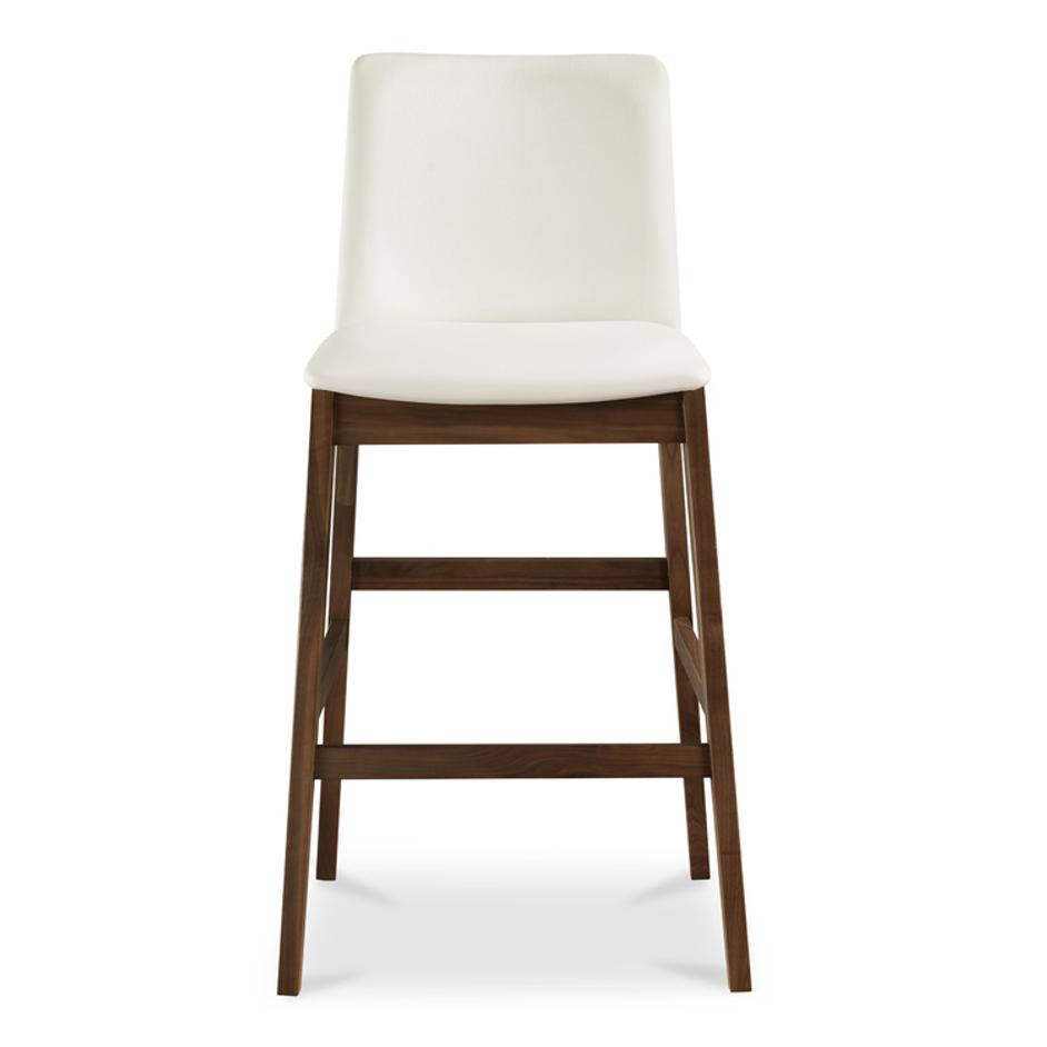Deco Barstool White PVC by Moes Home