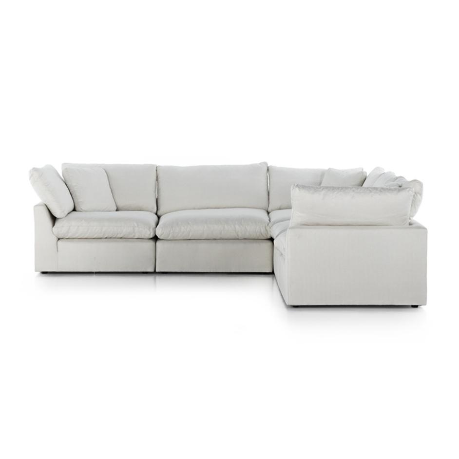 Stevie 5Pc Laf Sectional Sofa In Ivory by FOUR HANDS