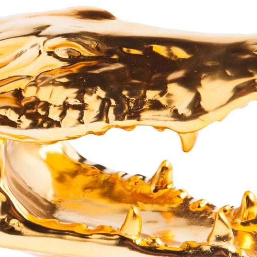 Resin Crocodile, Electroplated Gold by Gold Leaf Design Group