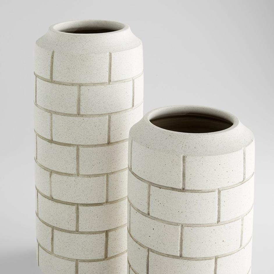 Mason Vase | White -Small by Cyan Design