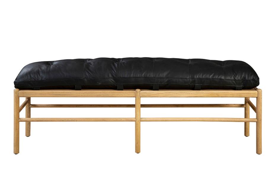 Osborne Leather Bench by Furniture Classics