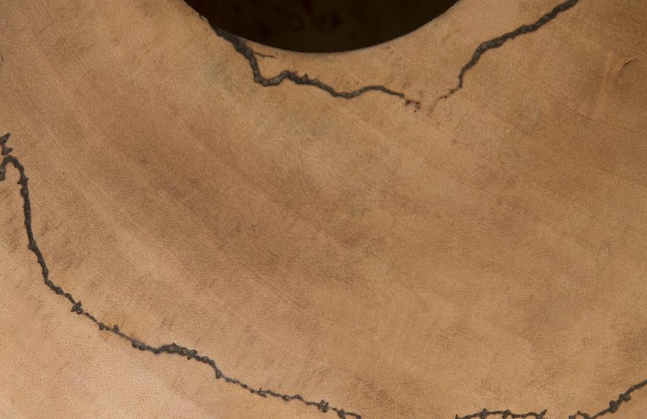 Lightning Vase, Mango Wood, Low by PHILLIPS COLLECTION