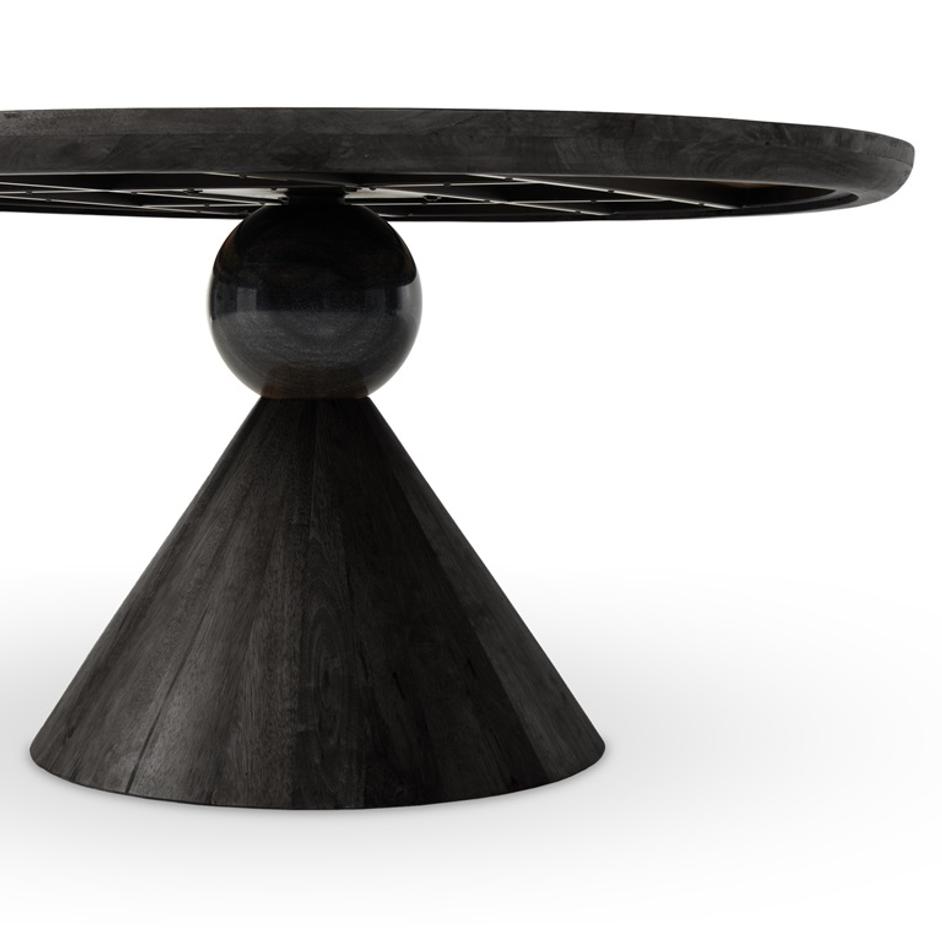 Bibianna Dining Table In Worn Black by FOUR HANDS