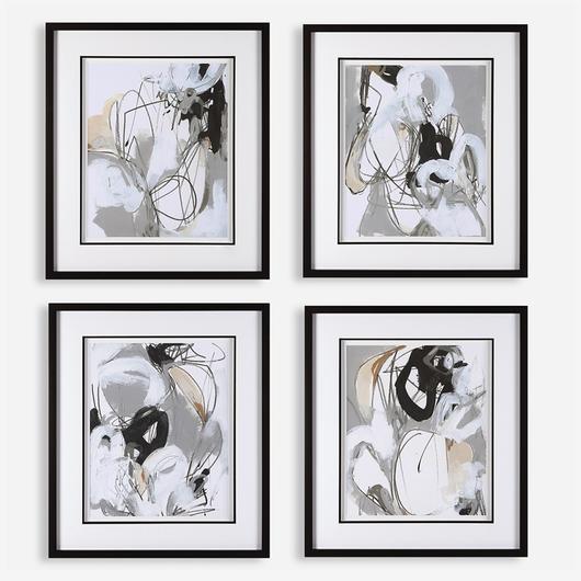 Tangled Threads Abstract Framed Prints, S/4 by Uttermost
