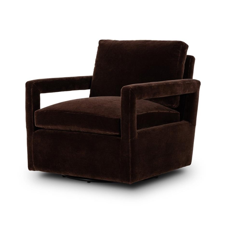 Olson Swivel Chair - Monte Chocolate by Four Hands