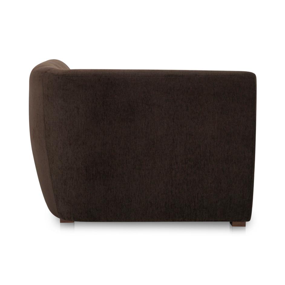 Amelia Corner Chair Espresso by Moes Home