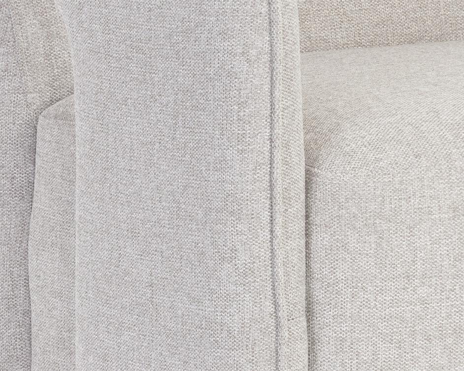 Kendrick Swivel Lounge Chair - Belfast Heather Grey by Sunpan