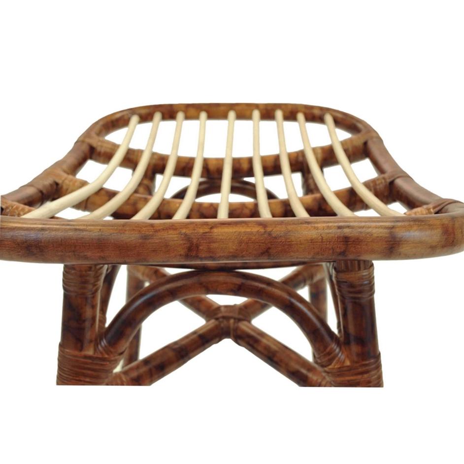 Beyla Rattan Counter Stool In Marble Brown by New Pacific Direct