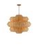 Antibes Grande Chandelier In Khaki & Natural by Currey & Company