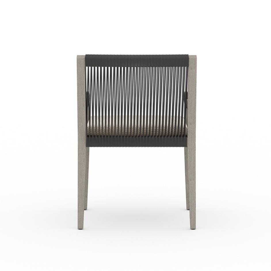 Sherwood Dining Armchair In Grey/Faye Sand by FOUR HANDS