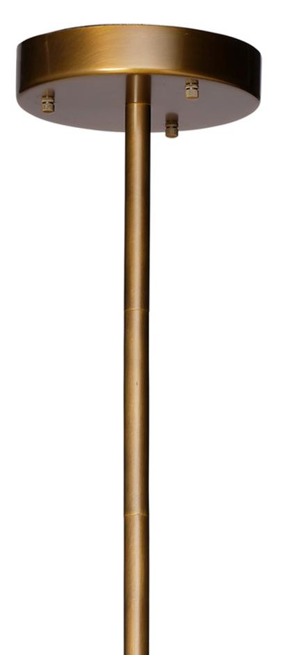 Kingdom Glass 6-Light Chandelier, Antique Brass by Jamie Young