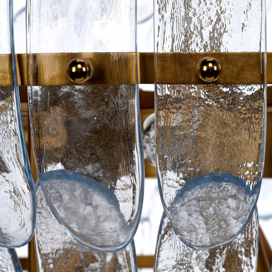 Arcade 10-Light Blown Glass Chandelier, Blue by Jamie Young