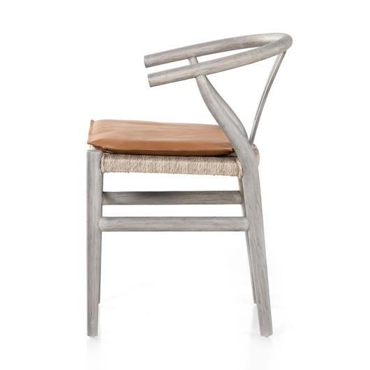 Muestra Dining Chair W Cushion In Wth Grey by FOUR HANDS