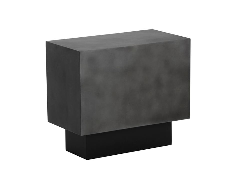 BLAKELY SIDE TABLE - GUNMETAL by Sunpan
