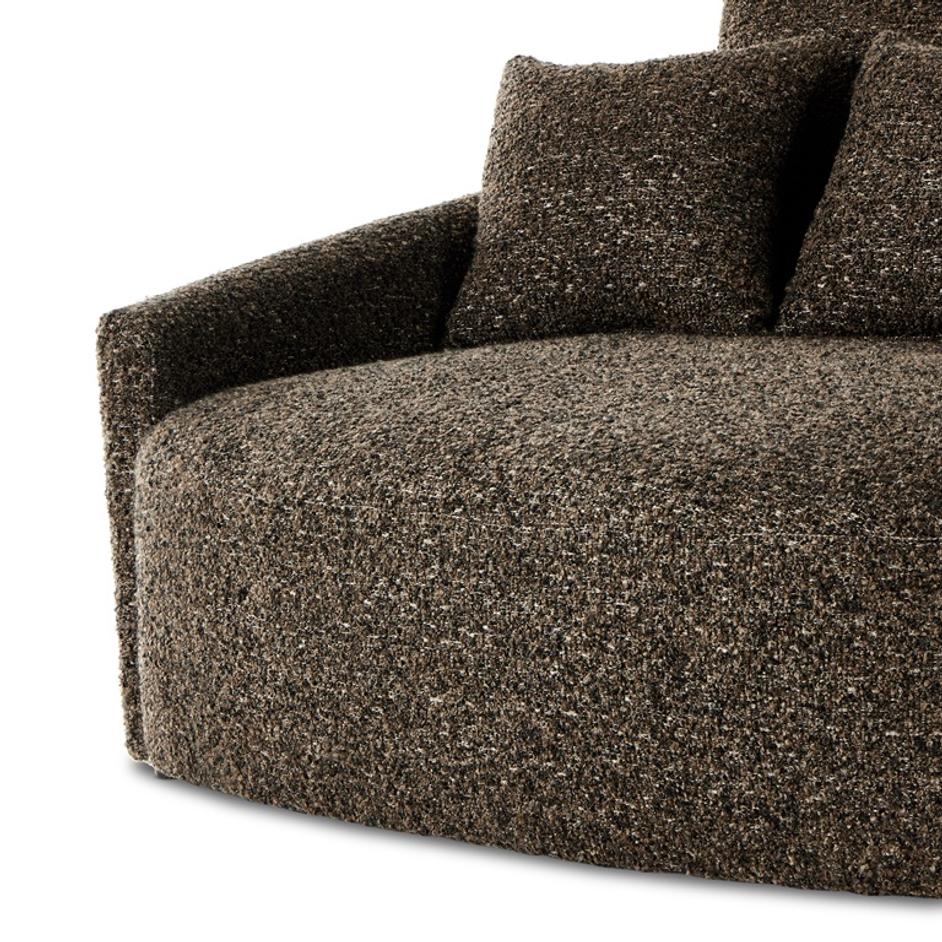 Chloe Media Lounger In Ivan Granite by FOUR HANDS