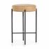 Nocona Stool In Tan Leather In Counter by FOUR HANDS