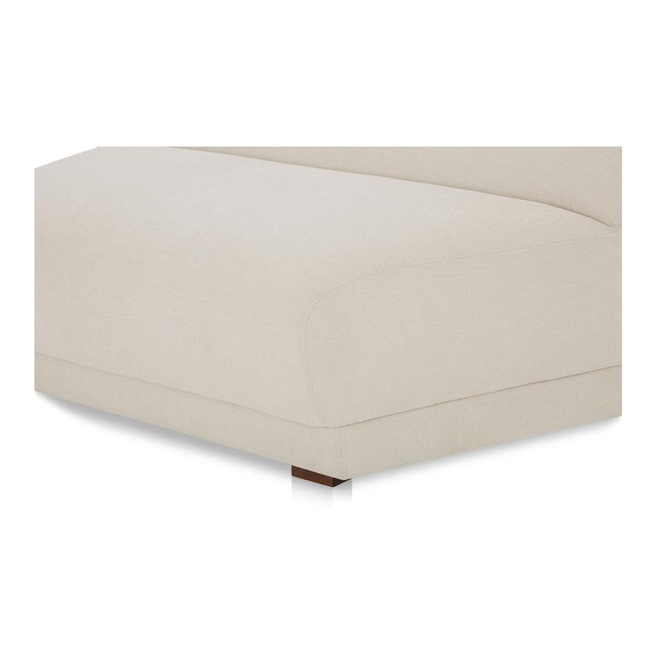 Fraser Wedge Slipper Chair Off White by Moes Home