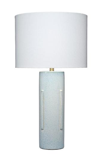 Finn Ceramic Table Lamp with Linen Shade by Jamie Young