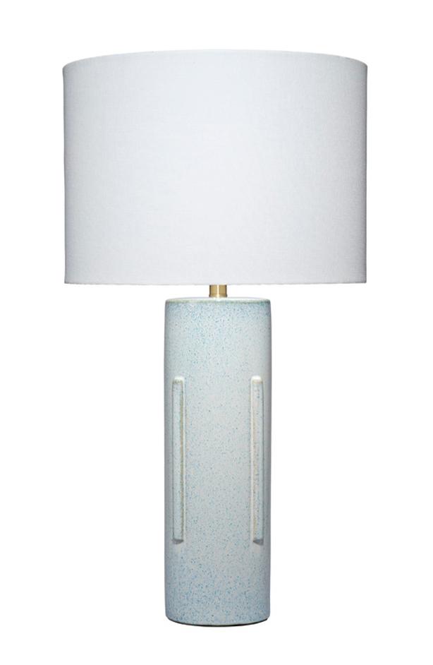 Finn Ceramic Table Lamp with Linen Shade by Jamie Young