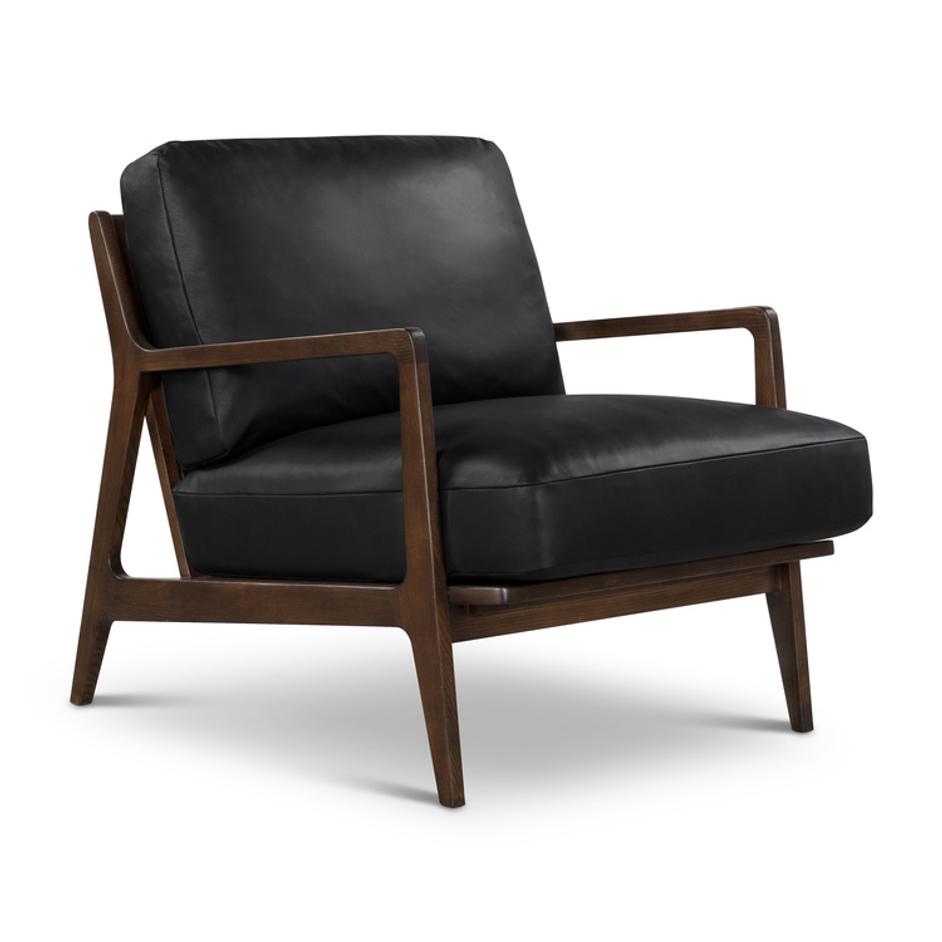 Carmelo Leather Accent Chair by Urbia Imports