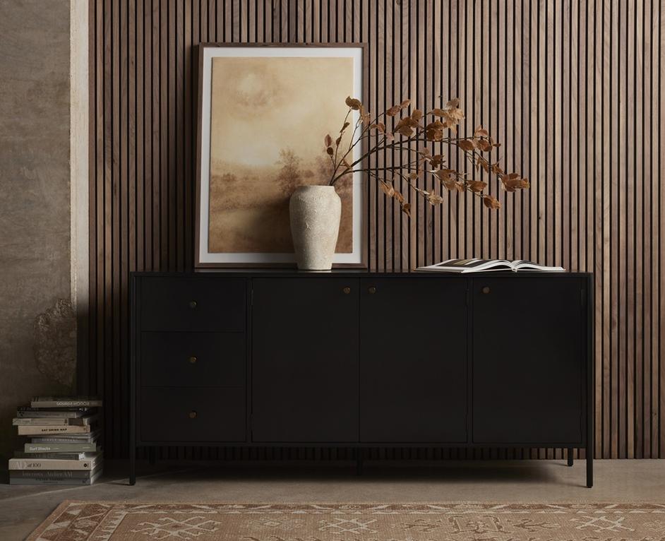 Soto Sideboard In Black by FOUR HANDS