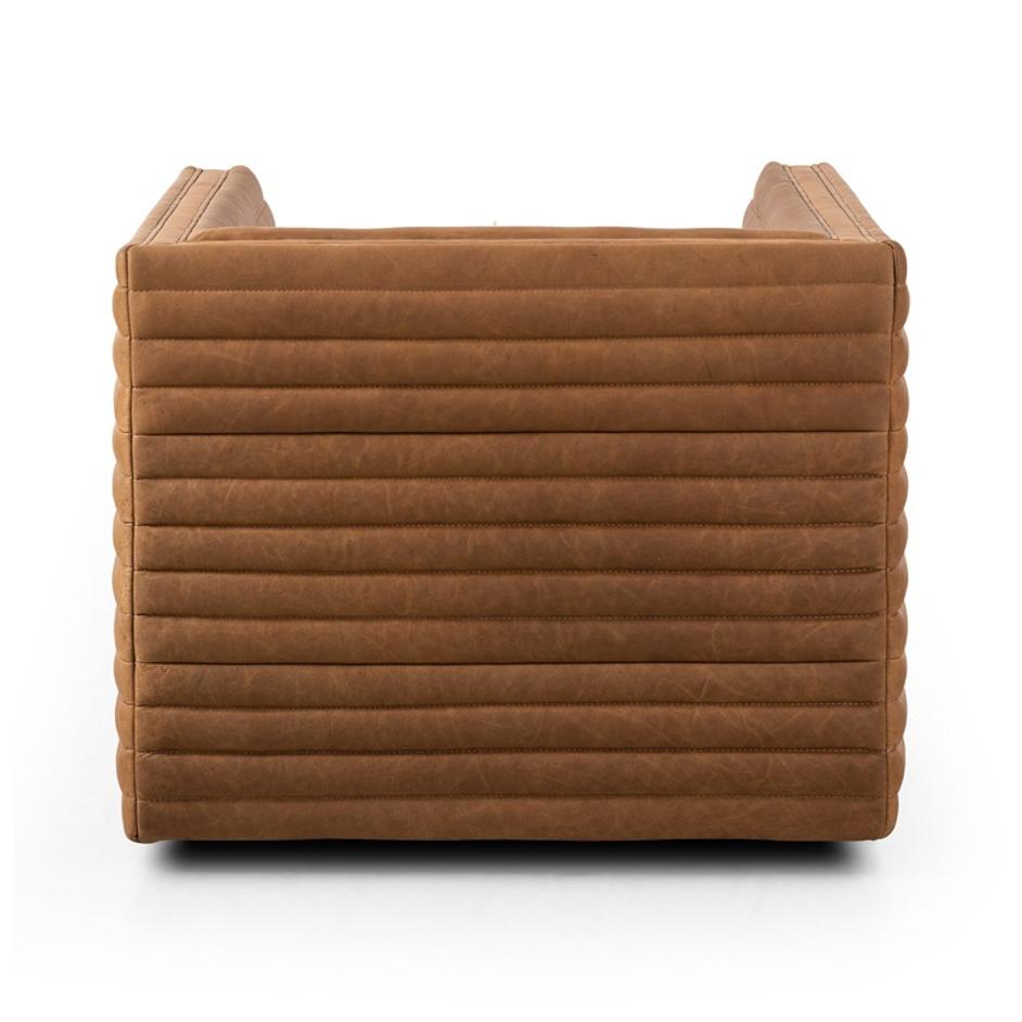 Padma Swivel Chair - Eucapel Cognac by Four Hands