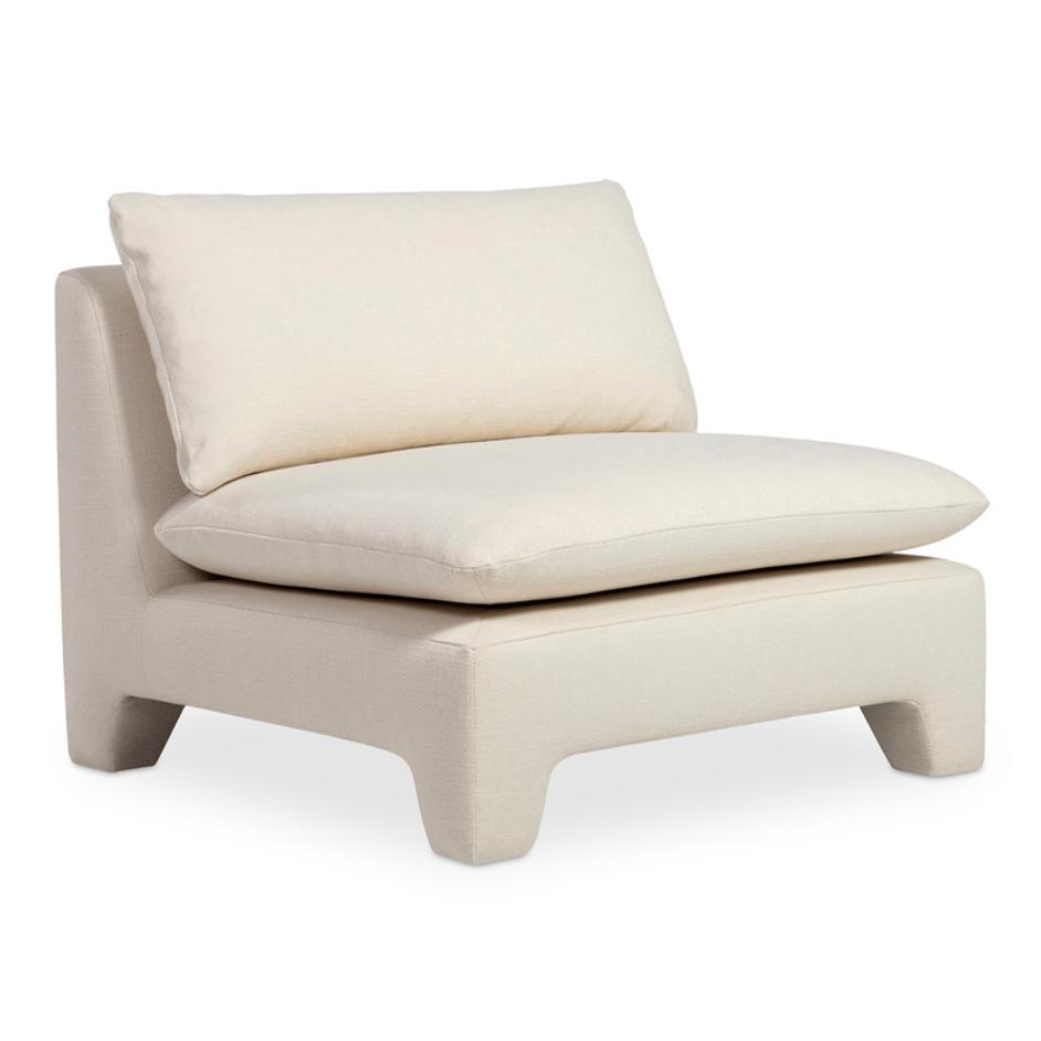 Estelle Lounge Chair Cream by Moes Home