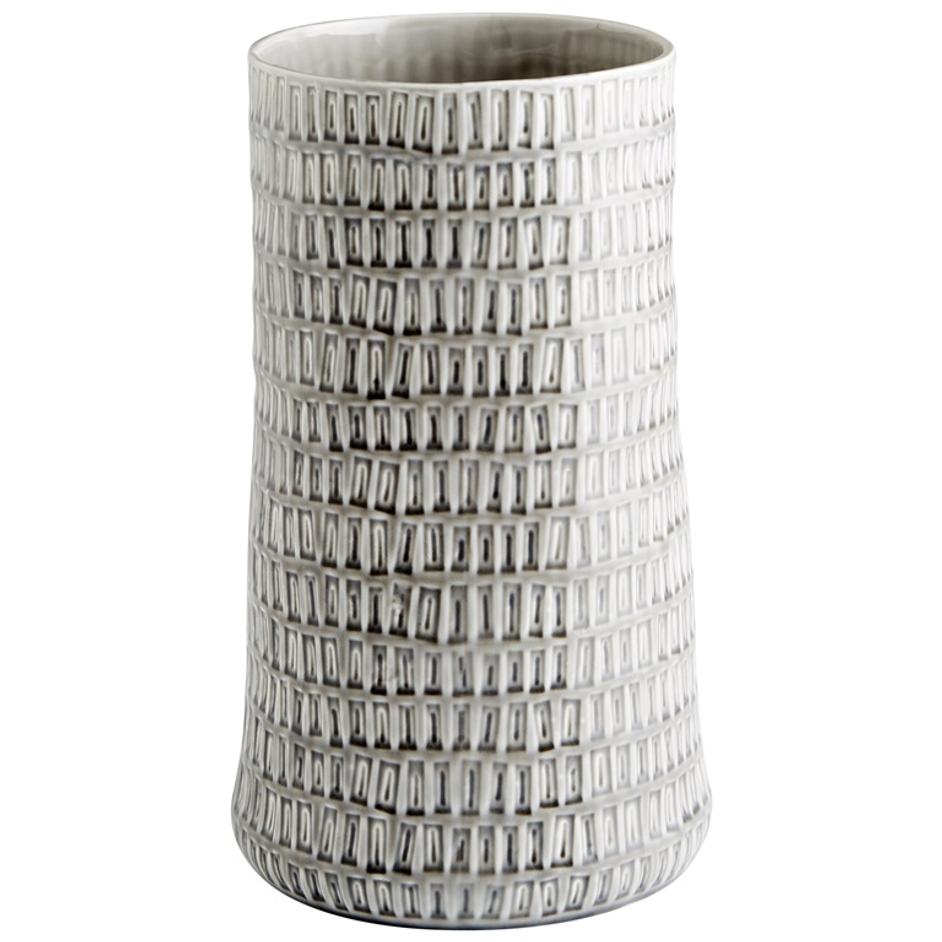 Somerville Vase in Oyster Silver by Cyan Design