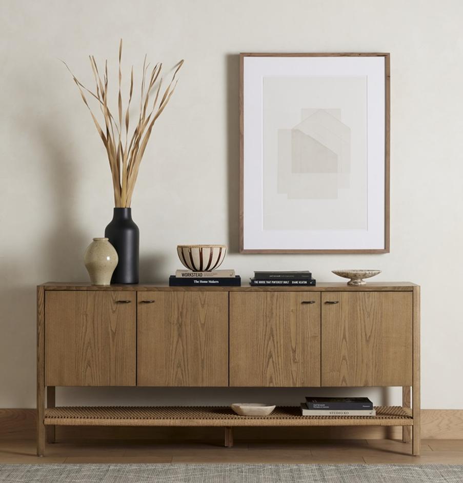 Zuma Sideboard In Dune Ash by FOUR HANDS