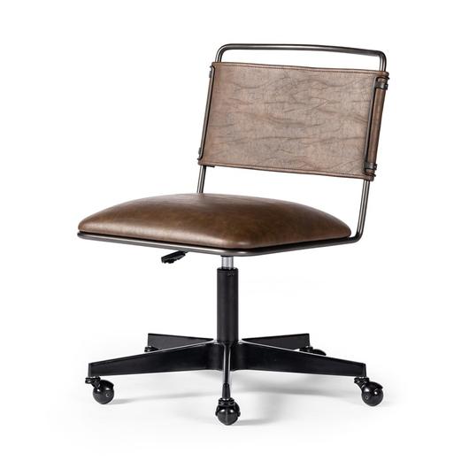 Wharton Desk Chair - Distressed Brown by Four Hands