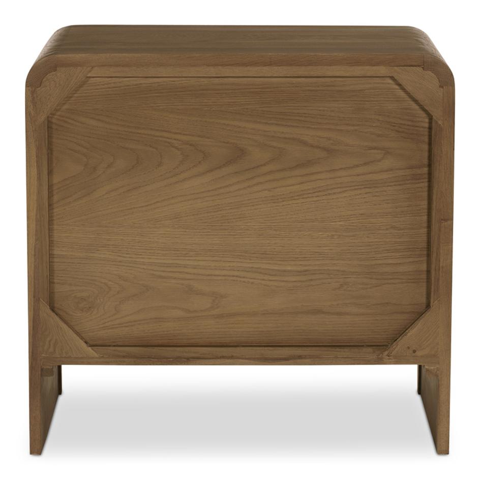 Riley Nightstand Oak by Moes Home