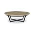 Felix Round Coffee Table - Travertine by Four Hands