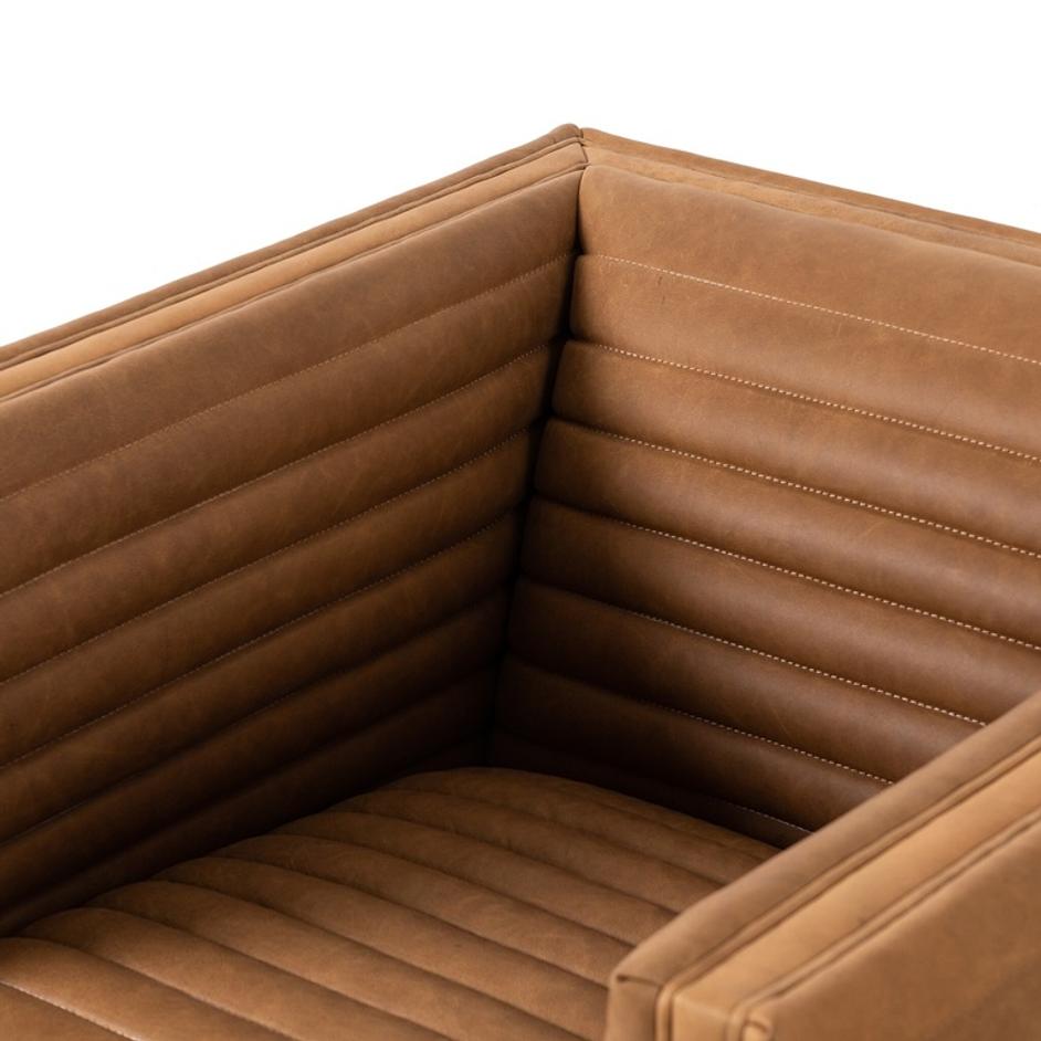 Padma Swivel Chair - Eucapel Cognac by Four Hands