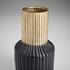 Allumage Vase in Matt Black and Gold by Cyan Design