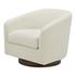 OSCY SWIVEL CHAIR VEGAN SHEARLING WHITE by Moes Home