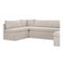 Fable Slipcover Dining Banquette U-Shape Beige 129In by Moes Home