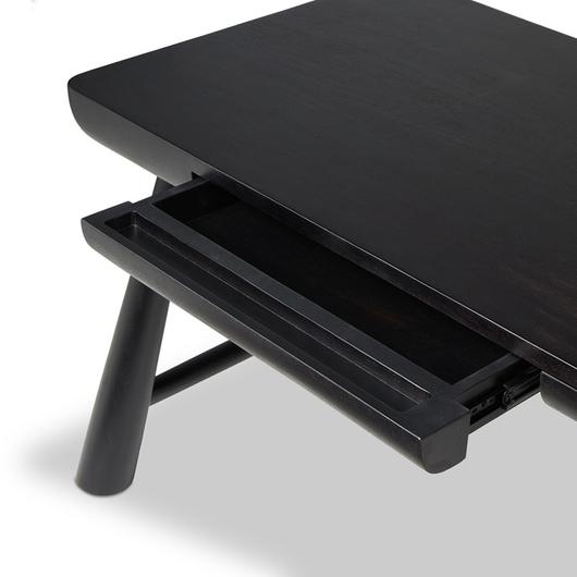 Lorik Desk - Worn Black Acacia by Four Hands