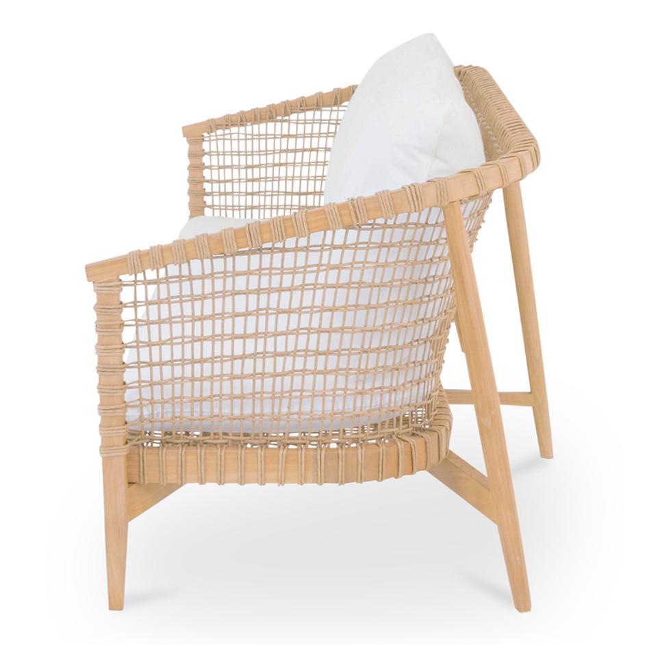 Kuna Outdoor Sofa White by Moes Home