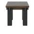 Duncan Reclaimed Pine 26" End Table Suede Brown/Carbon Black by Classic Home