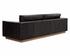 ANAKIN SOFA - LIGHT OAK - TUSCANY WARM BLACK LEATHER by Sunpan