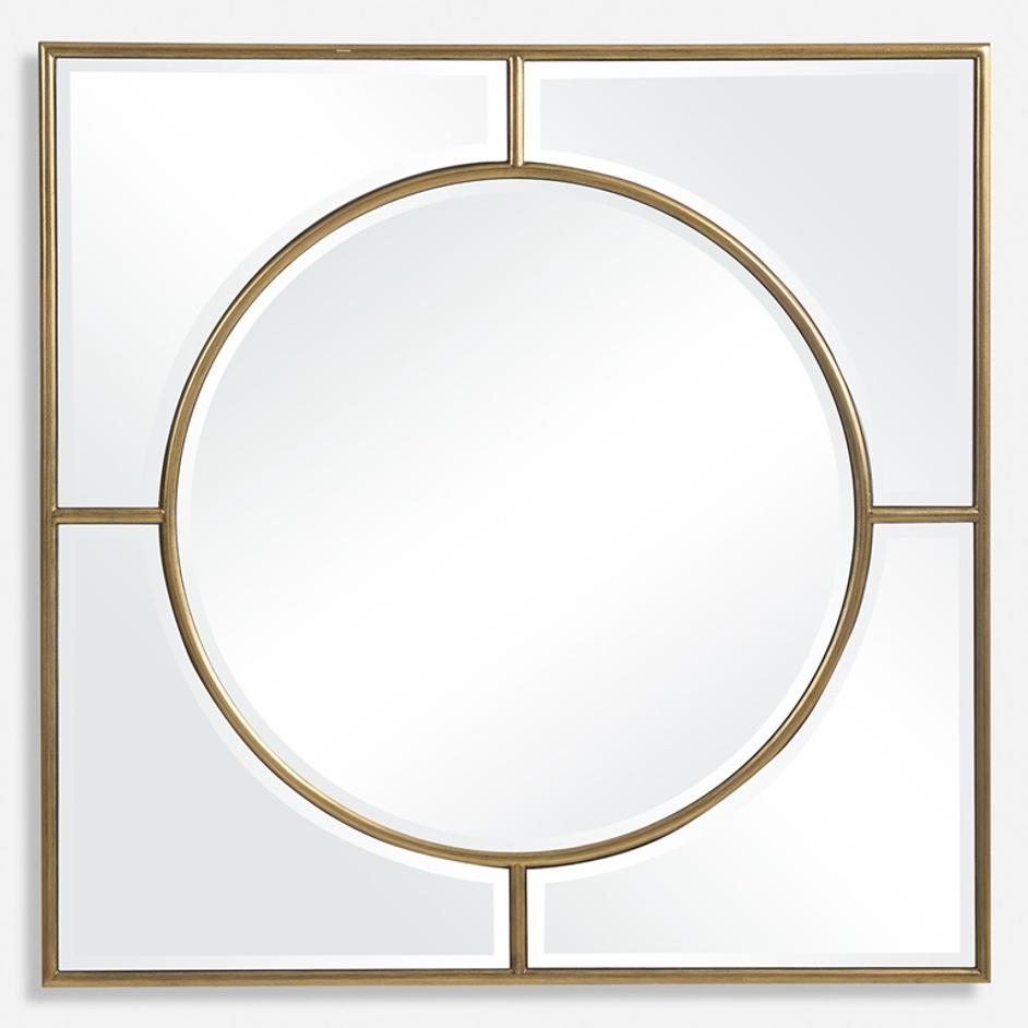 Stanford Gold Square Mirror by Uttermost