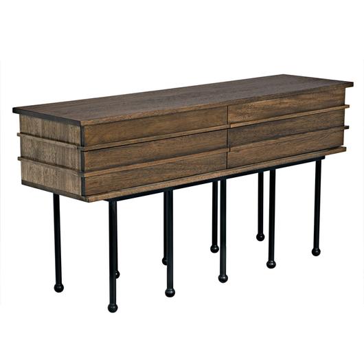 Oliver Console, Dark Walnut by Noir Furniture