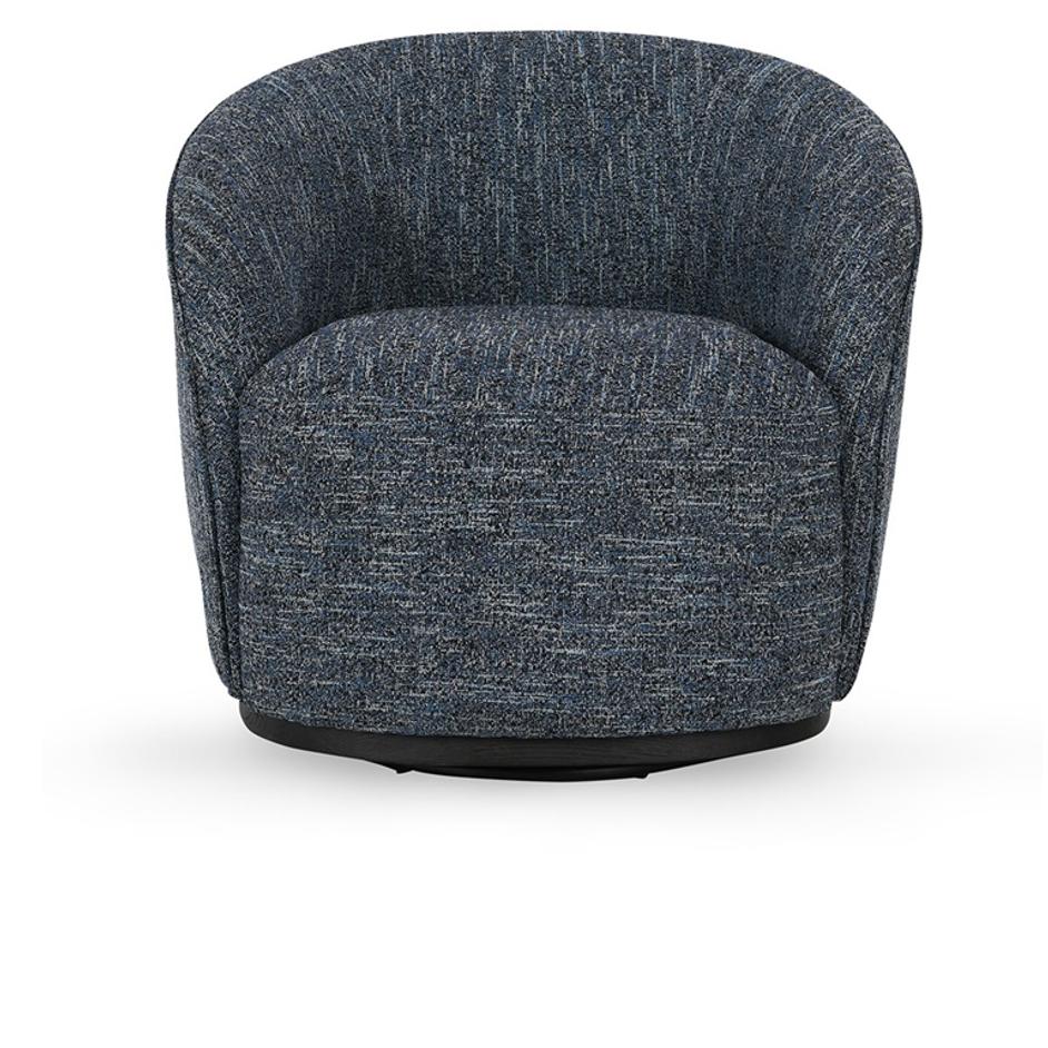 Andrea Swivel Accent Chair Blue by Classic Home